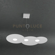 CLOUD SOSPENSIONE 3+2 LUCI BIEMISSIONE GRIGIO 1128-S3 R+2-GR