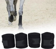 Bande di equitazione Bande stabili per cavalli per allenamento e training - nero.