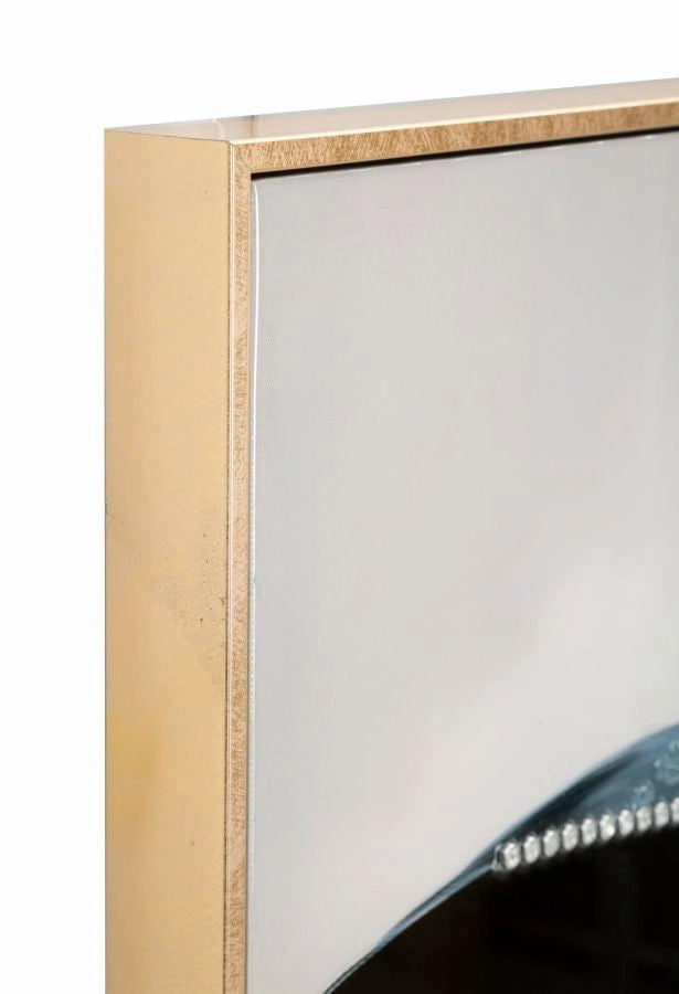 Dipinto Su Tela Laccato Dori C/Cornice -A- Eleganza 62x92