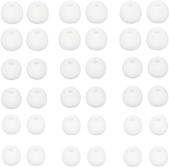 Orecchini di sostituzione - accessori per cuffie in-ear - pezzi di sostituzione in silicone - diametro interno 4,5-6 mm - 36 pezzi