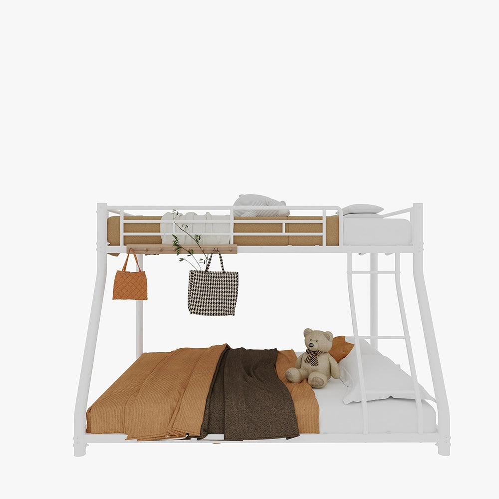 Letto metallico Twin Over Full - Xylo - con scala e parapetti, antiscivolo