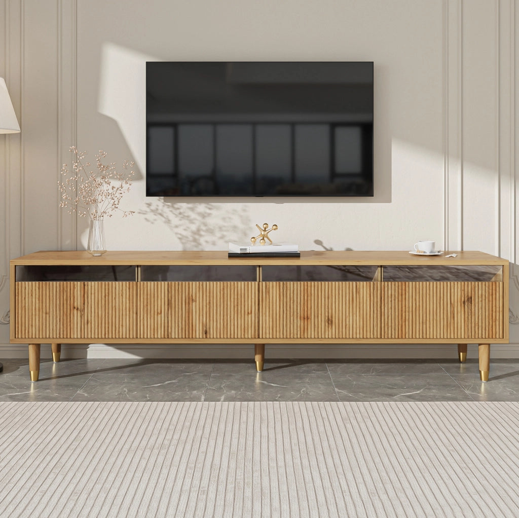 Mobile porta TV moderno in finitura legno, 178 cm