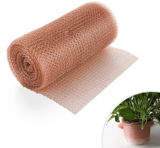 ONF3 - Flessibile schermo in rame - Protezione per piante da conigli e lumache - 12,5cm x 6m