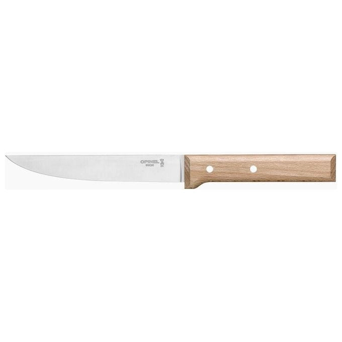 OPINEL 1820 Serie Paralle'le Coltello da Cucina Lama 16 cm Acciaio Inox X50CrMoV15 Manico in Faggio colore Legno