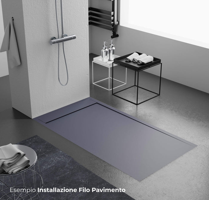 Piatto Doccia 90x170 cm in Pietra Bonussi Kamet Antracite