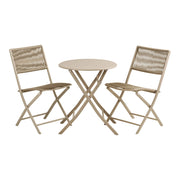 Set di 3 Mobili da Giardino Arcas, Marrone, Metallo, 60x60x71 cm
