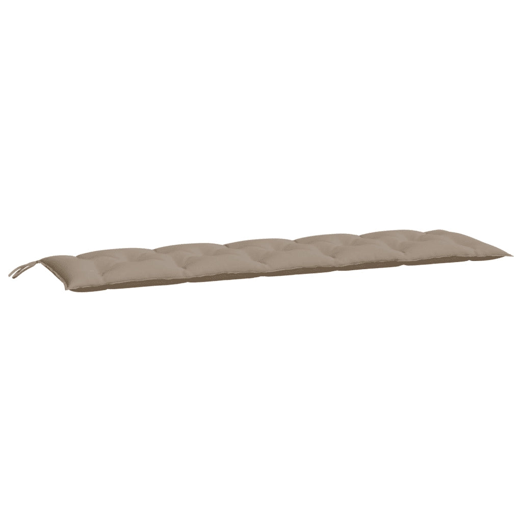 Cuscini Panca da Giardino 2pz Tortora 180x50x7cm Tessuto Oxford 361724