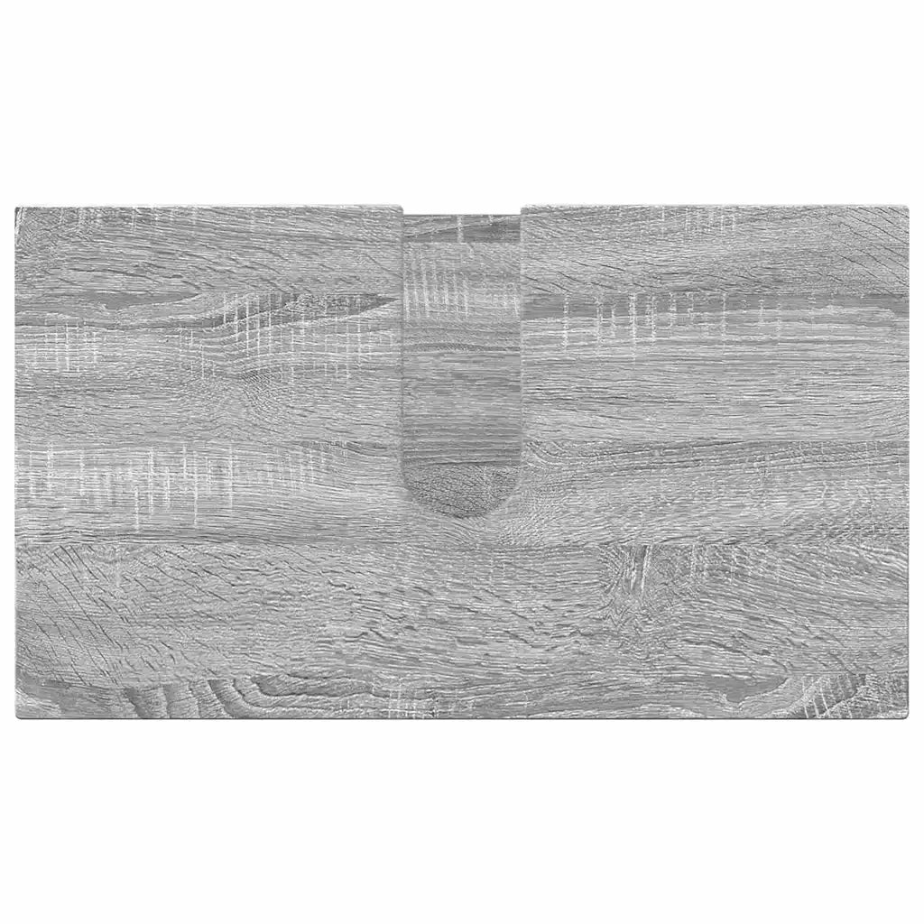 Set di mobili per il bagno con porta 2 pcs Grigio Sonoma 3392939