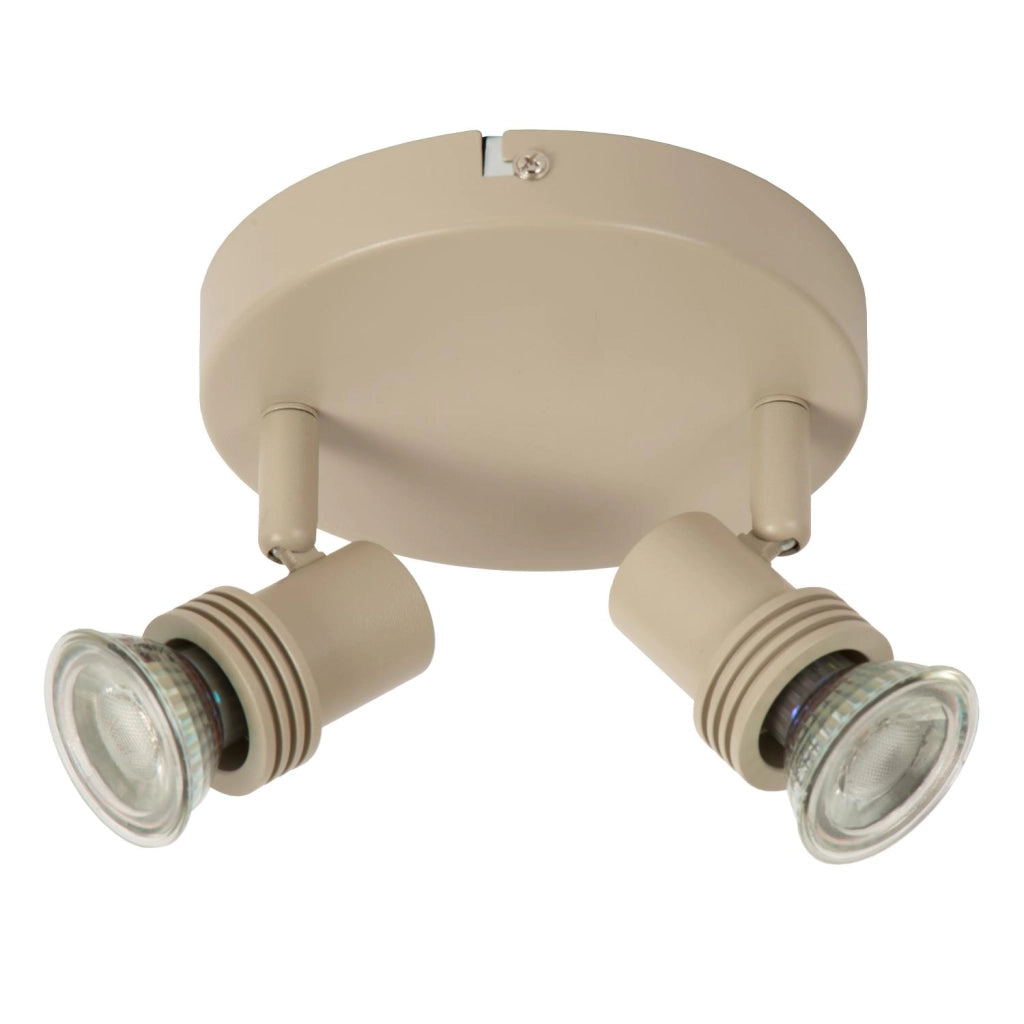 Faretto da soffitto doppio taupe GU10 Lucide KIANTI