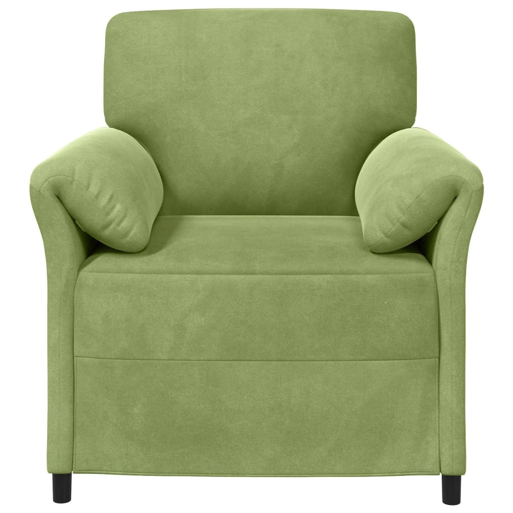 Divano 1 posto Verde chiaro 88 x 83 x 95 cm Velluto 42033928