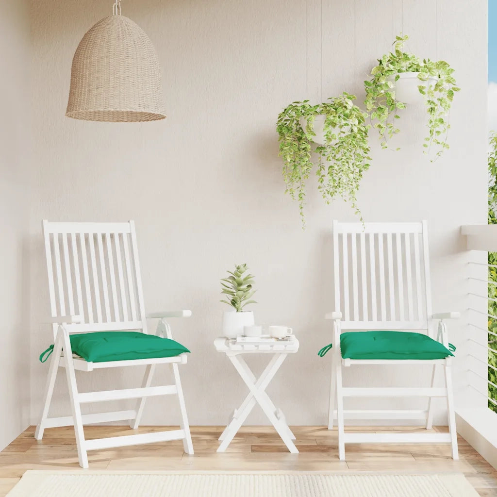 Cuscini per Pallet 2 pz Verdi 50x50x7 cm Tessuto Oxford 361522