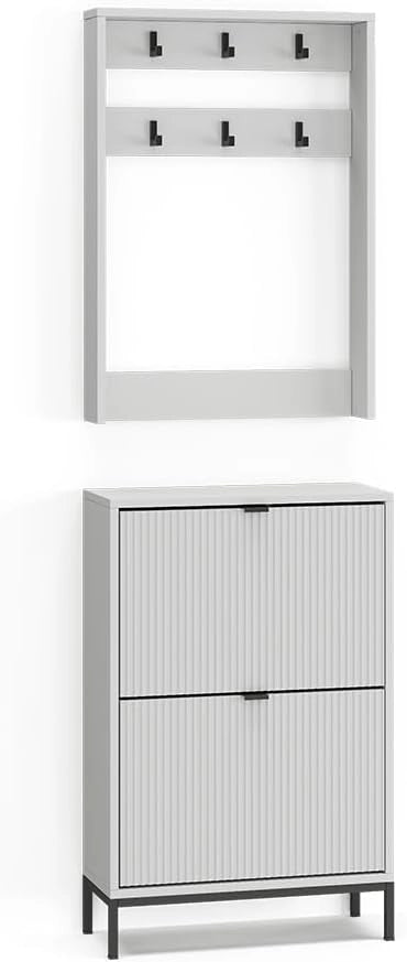 Vicco Armadio Eliza, Bianco, 60 x 92 cm Set, 2 parti