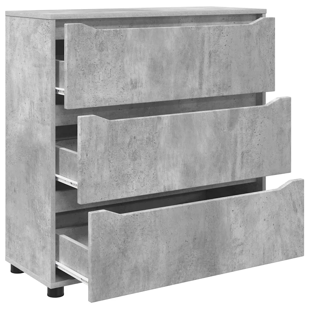 Armadio Grigio cemento 80 x 31 x 81 cm Legno multistrato