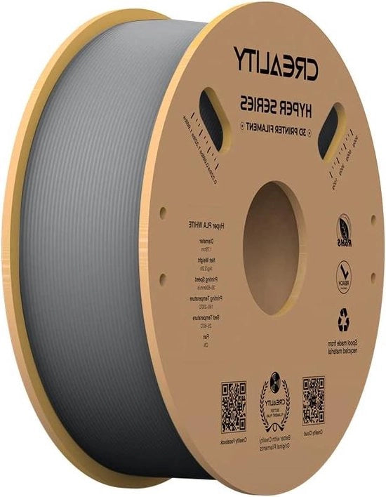 PLA-filamento 175 mm - filamento 3D per stampa FDM con precisione +/- 0,003 mm - colore grigio