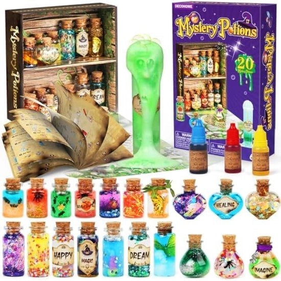 Set di bevande magiche per bambini, 20 flaconi di bevande magiche, giocattolo da attività, regalo di Natale creativo per bambini di 6, 7, 8, 9, 10+