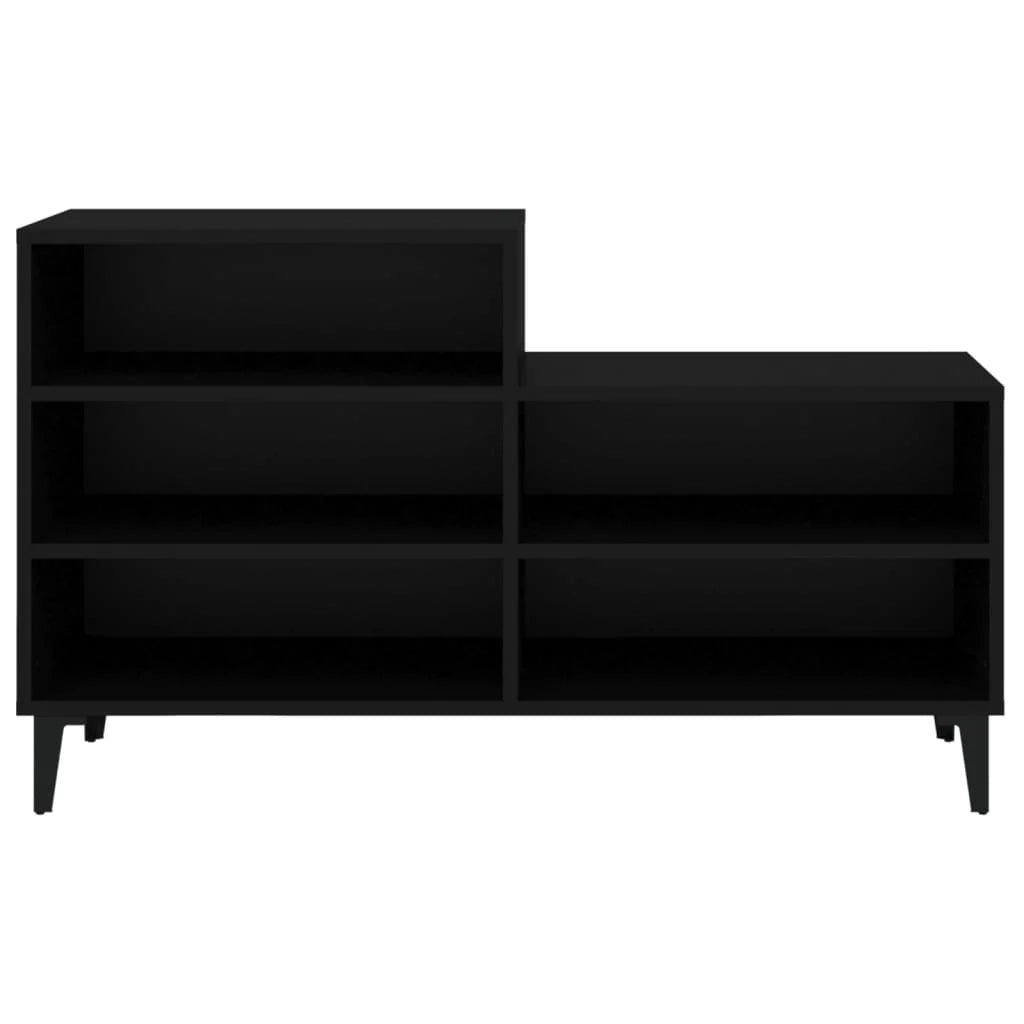 Scarpiera mobile contenitore per scarpe mobile per ingresso/corridoio/soggiorno 102 x 36 x 60 cm legno ingegnerizzato nero 02_0021939