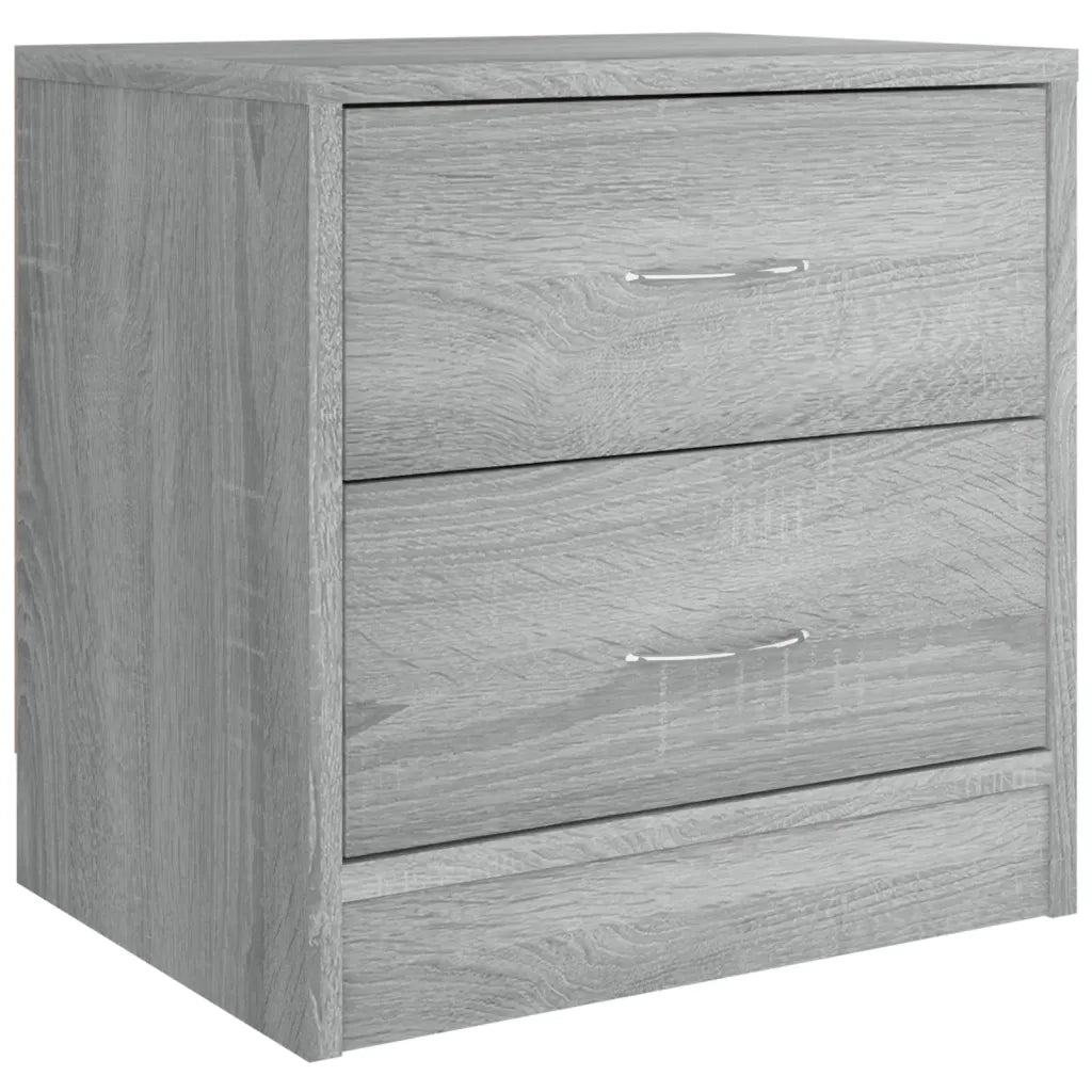 Comodini 2pz Grigio Sonoma 40x30x40 cm in Truciolato 815408