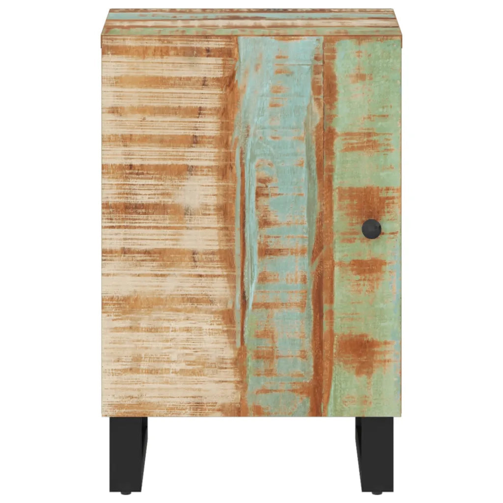 Mobile da Bagno 38x33x58cm Legno Massello di Recupero 351996