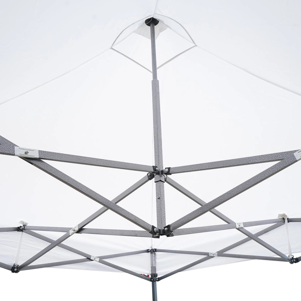 Gazebo bianco 2.5x2.5 m, altezza regolabile, pieghevole Breckner Germany