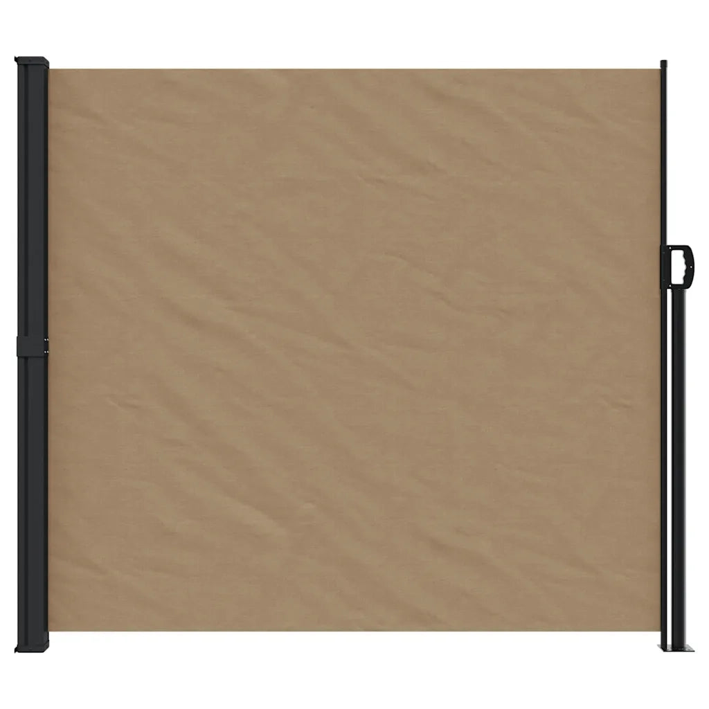 Tenda da Sole Laterale Retrattile-Tenda parasole per giardino Tortora 180x300 cm