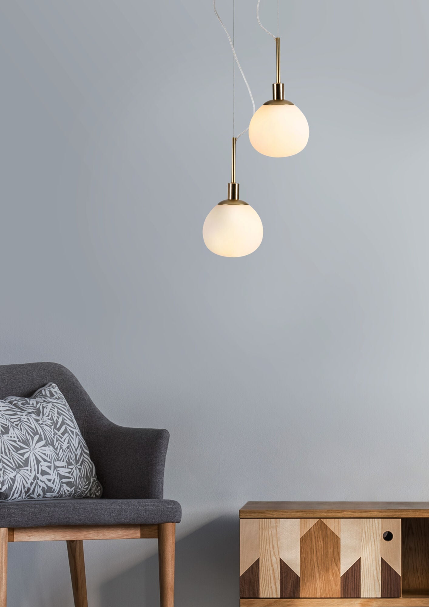 Lampada pendente Modern in Metallo Erich Nickel