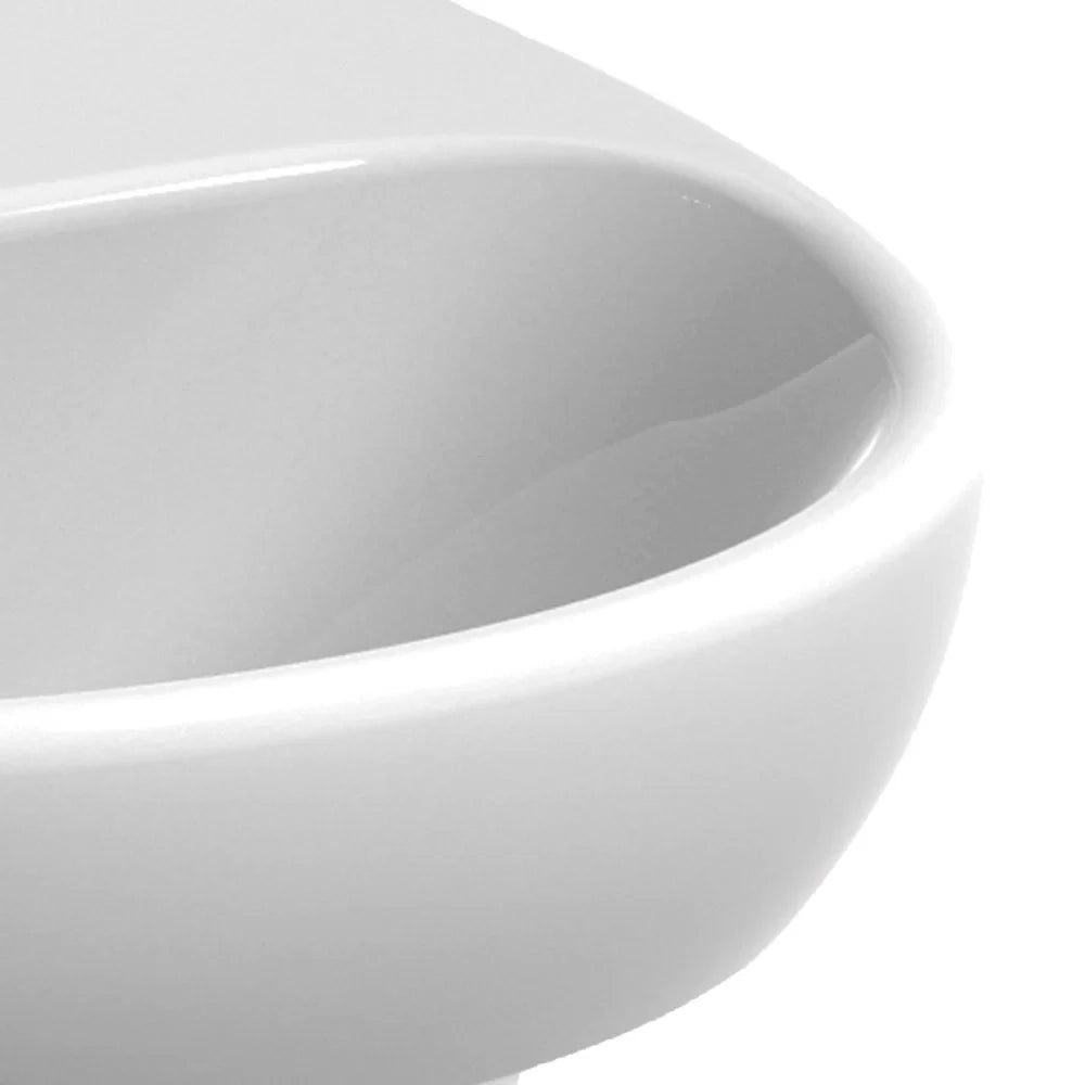 Lavabo L60 cm in ceramica con troppopieno - Serie Selnova