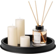Decorazione per tavolo, candelabro a forma rotonda in metallo, contenitore per candele o profumi, 30 cm