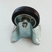 Ruota in gomma da 180mm standard con piastra fissa