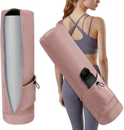 Borsa sportiva per donne - Impermeabile - Tasca per bottiglia - 75 x 19 cm - Cinturino regolabile - Tasca per oggetti umidi