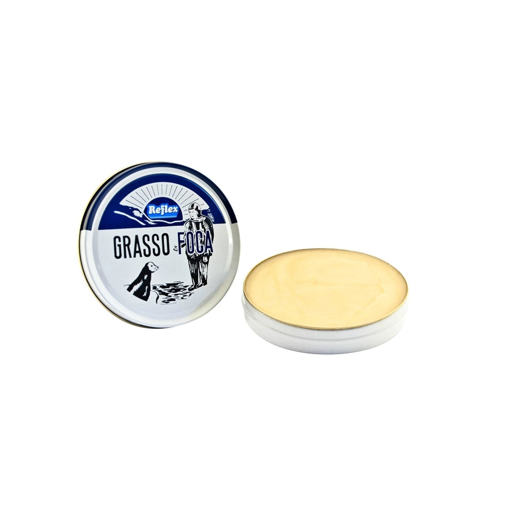 Grasso di foca per calzature ammorbisce e conserva il cuoio 50-75-100 ml 100 ml in scatola