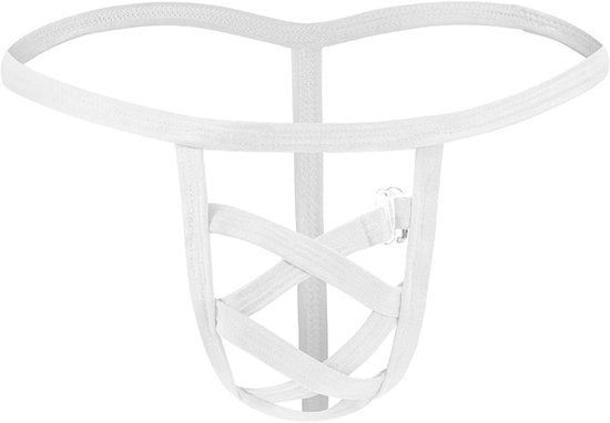 Sottovesti per uomo - Tanga aderente - G-String - 100% Poliestere - 7 Colori - Prodotto basso con cintura incrociata