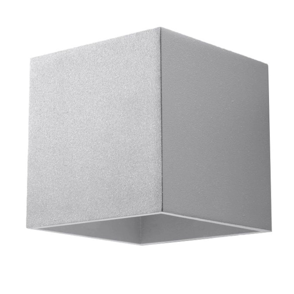 Applique TETRIS 1 grigia alluminio G9 Pure Lume PU.0058