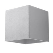 Applique TETRIS 1 grigia alluminio G9 Pure Lume PU.0058