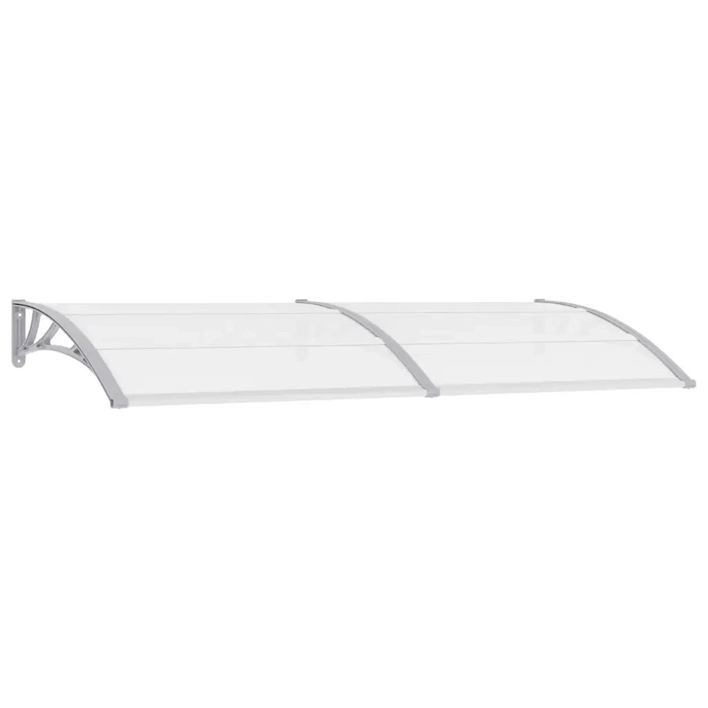 Pensilina per Porta Grigia e Trasparente 240x75 cm in PC CFW6826920