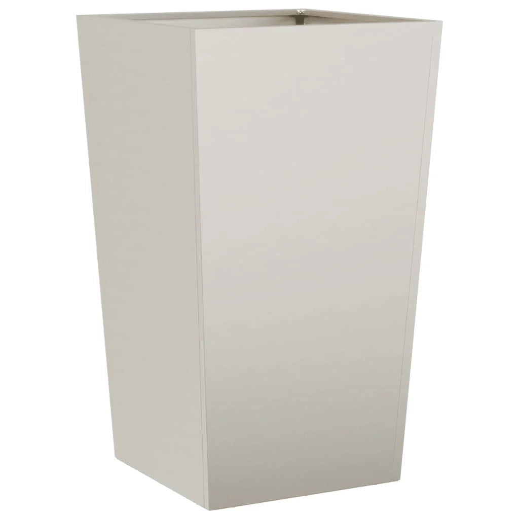 Fioriera rialzata per piante fiori terrazza giardino 45 x 45 x 75 cm acciaio Corten marrone 02_0037610