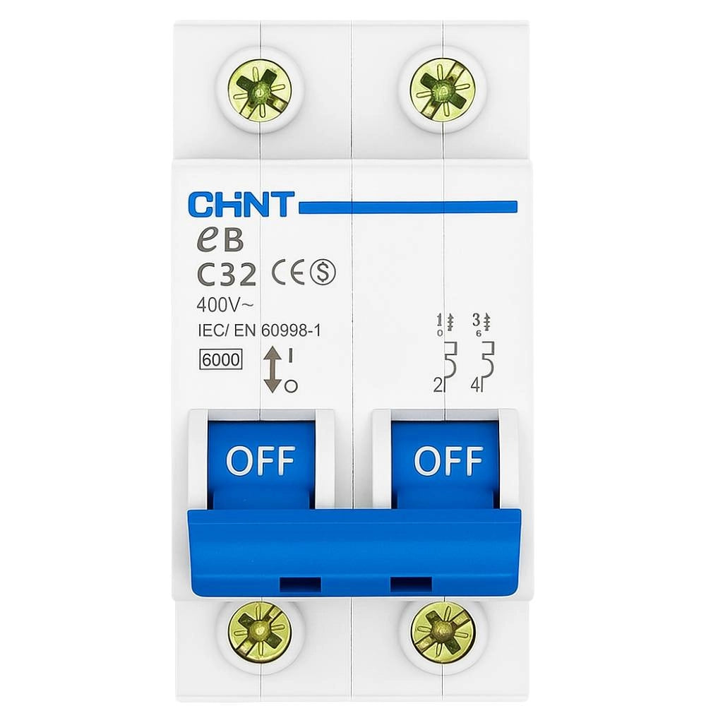 Chint interruttori magnetotermici 1p+n curva c 4,5ka serie eb 2 moduli *** ampere 32 ampere, confezione 1