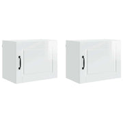 Pensile da cucina | Armadietto a muro PORTO 2 pz Bianco Lucido 50 x 31 x 40 cm