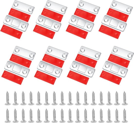 Magneetsnappers per 8 pezzi per serrande e porte scorrevoli in alluminio anodizzato