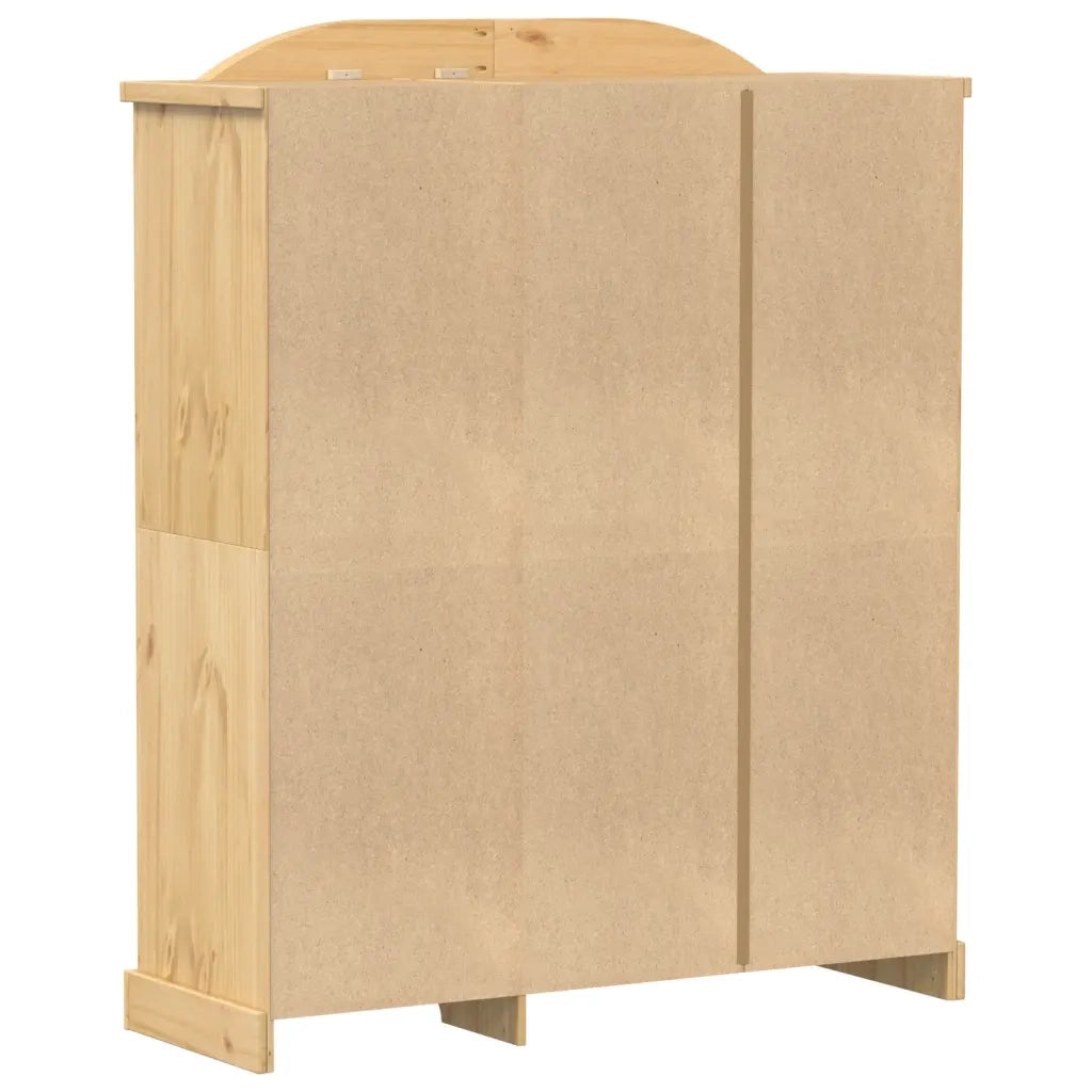 Armadio Corona 151,5x52x186 cm in Legno Massello di Pino 4012158