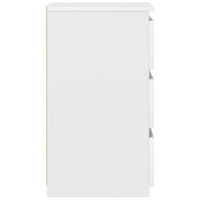 Comodini 2 pz Bianco Lucido 40x35x62,5 cm in Truciolato cod mxl 52237