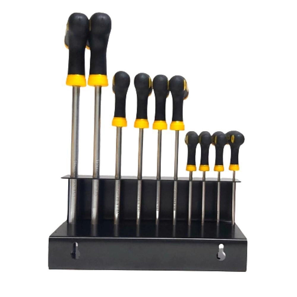 Trade Shop - Set 10 Pz Chiavi Torx Con Impugnatura A T Cacciaviti Manico Antiscivolo 262009 -