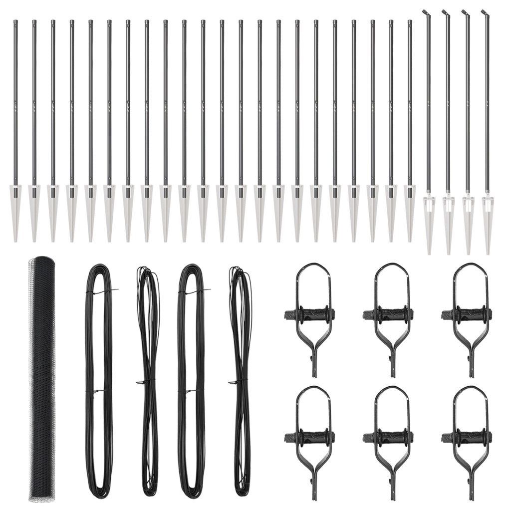 Recinzione Esagonale  Grigia 1.5x50 m Acciaio