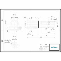 Boccola albero cardanico 160mm con attacco albero scanalato 8-32x38x6 per albero di uscita 8-32x38x6