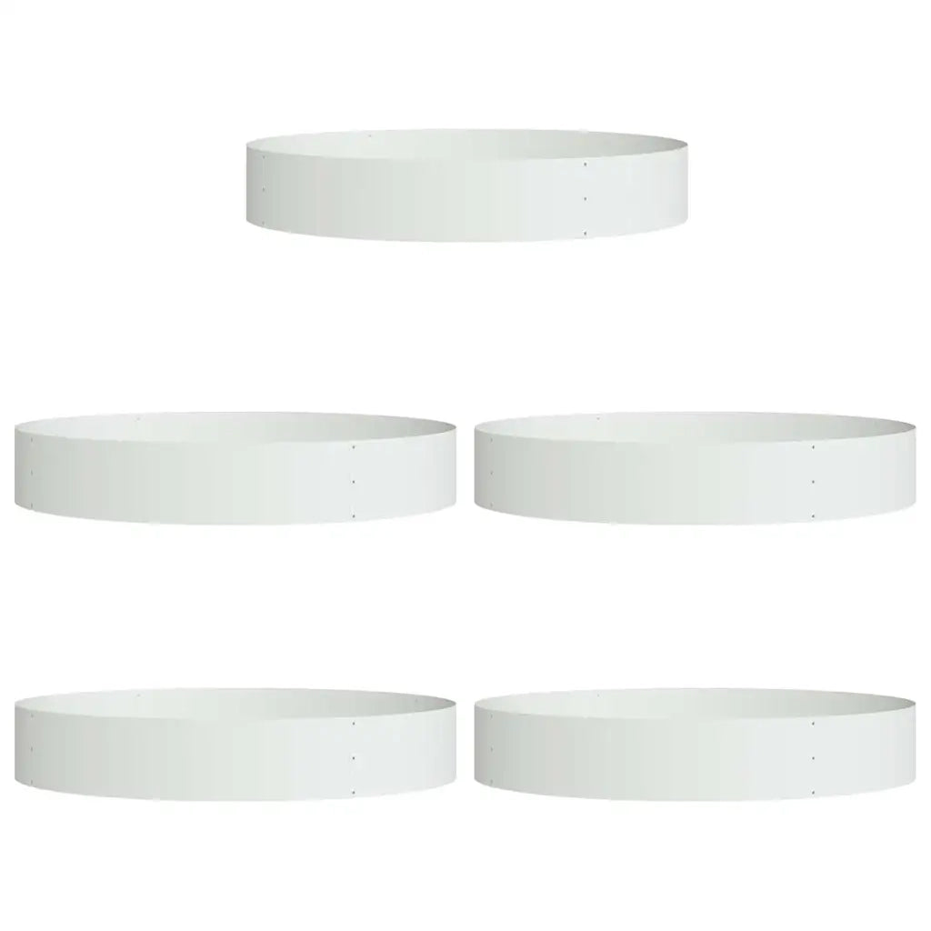 Anello per vaso 5 pz Bianco 120 x 120 x 20 cm CFW7470891