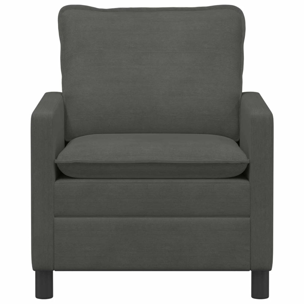 Divano Grigio Scuro 76 x 81 x 87,5 cm Tessuto