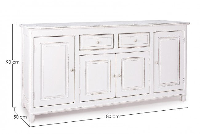 Credenza Colette 4 Ante-2 Cassetti in Legno