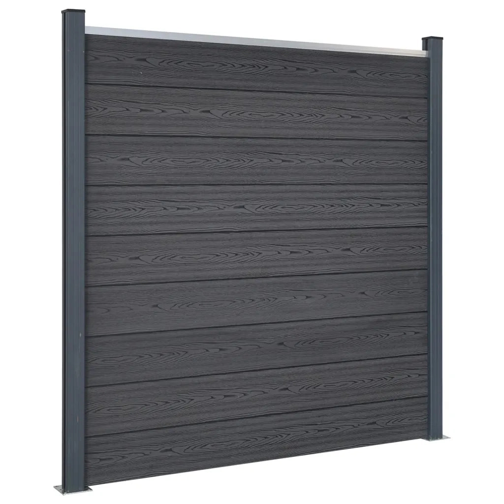 Set Pannello di Recinzione Grigio 872x186 cm in WPC 3211835