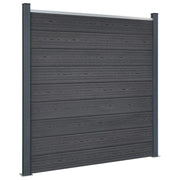 Set Pannello di Recinzione Grigio 872x186 cm in WPC 3211835