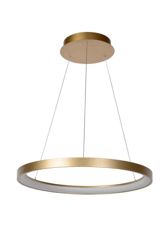 Lampada a sospensione Vidal anello oro LED 48W Lucide