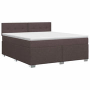 Letto box spring con materasso Marrone Scuro 180 x 200 cm 3450540